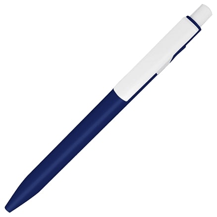 Ручка шариковая пластиковая Ravena Color, Темно-синий/белый-2