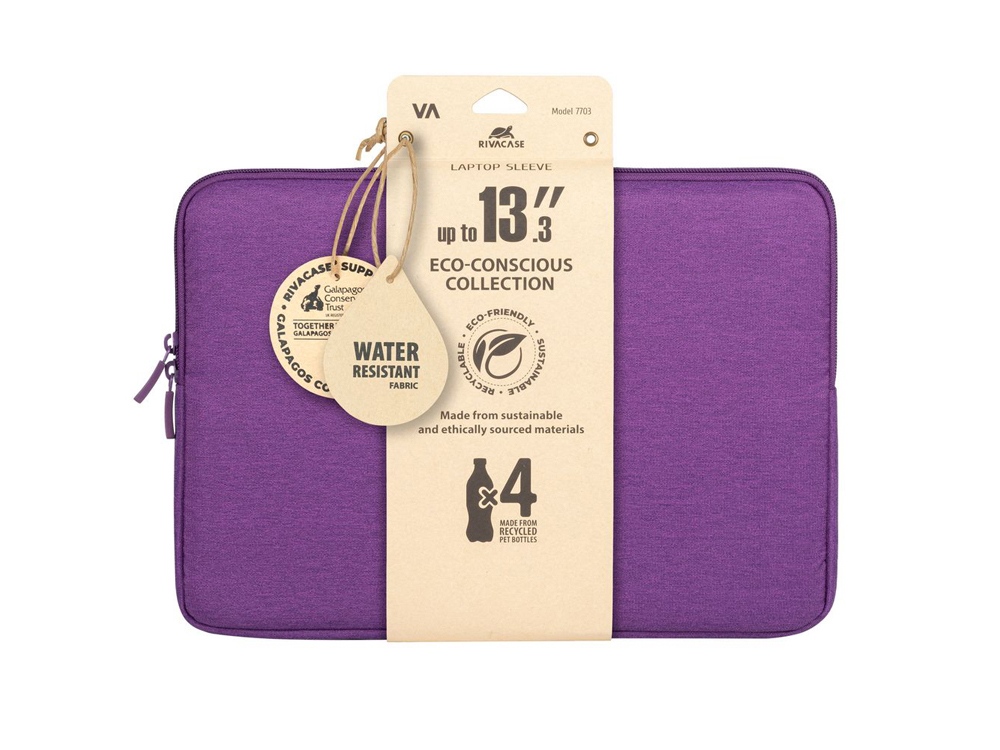 RIVACASE 7703 violet ECO чехол для ноутбука 13.3-14 / 12-4