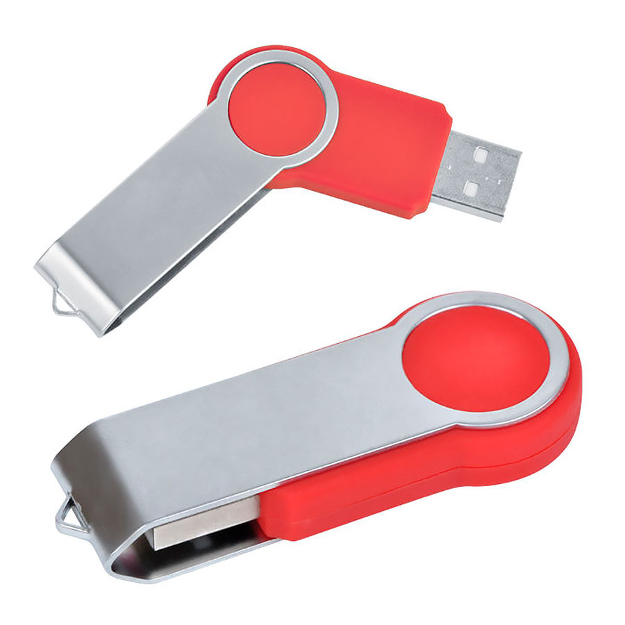 USB flash-карта "Swing" (8Гб), ярко-красный-0