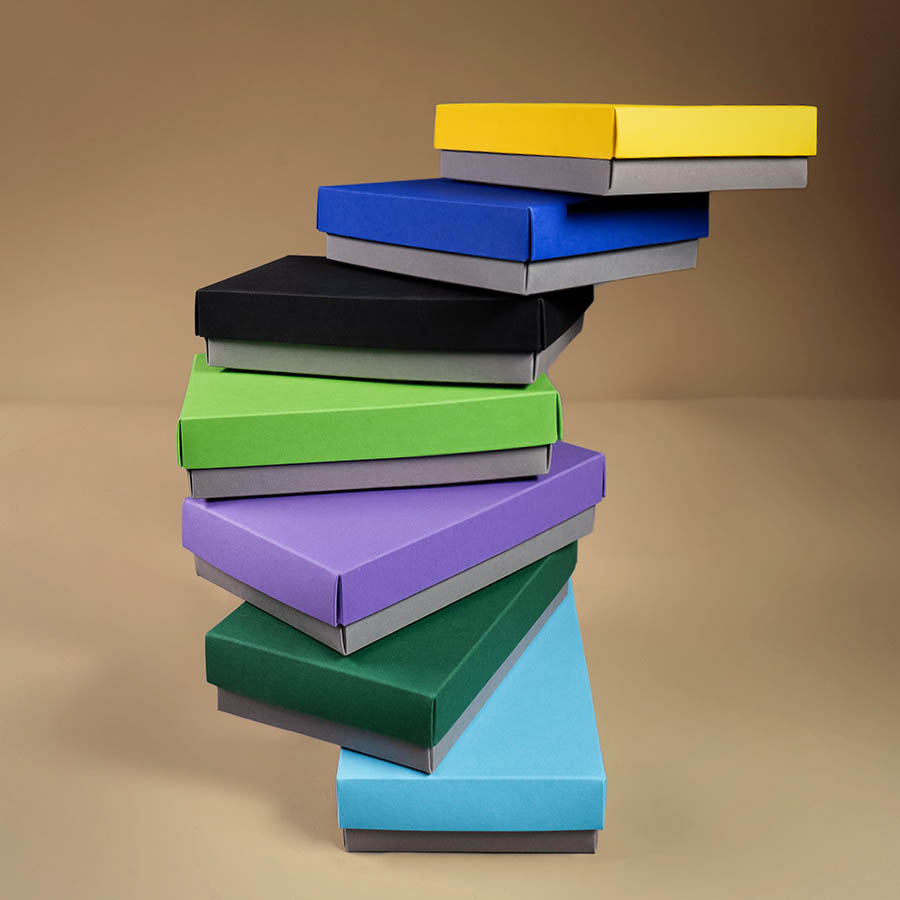 Коробка подарочная CRAFT BOX размер 17,5 x 11,5 x 4 см, белый, серый-6
