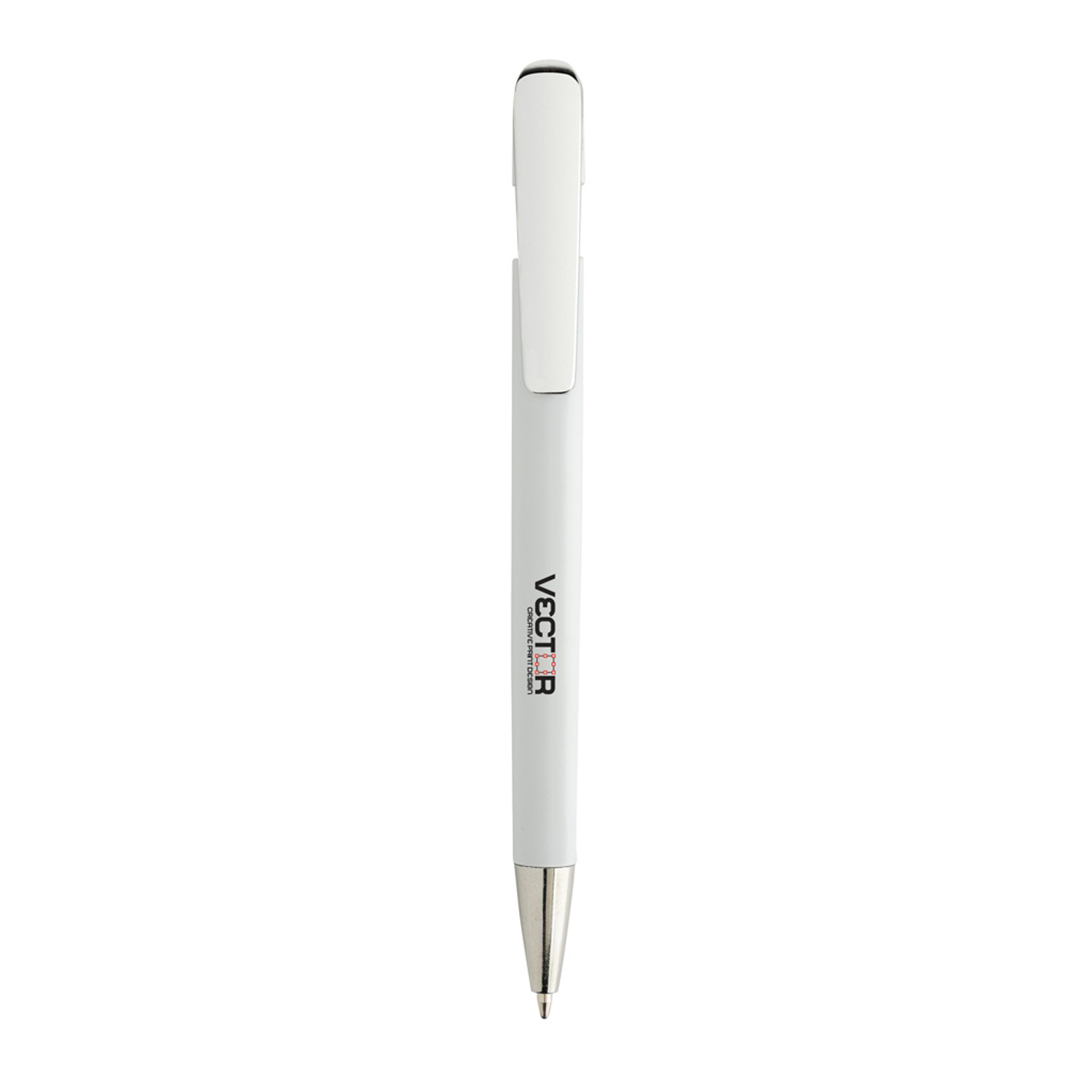 Ручка Glide из переработанного пластика GRS с металлическим клипом-2