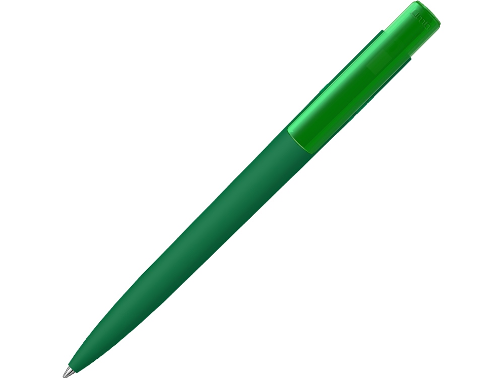 Шариковая ручка RECYCLED PET PEN PRO K transparent GUM soft-touch, зеленый-0