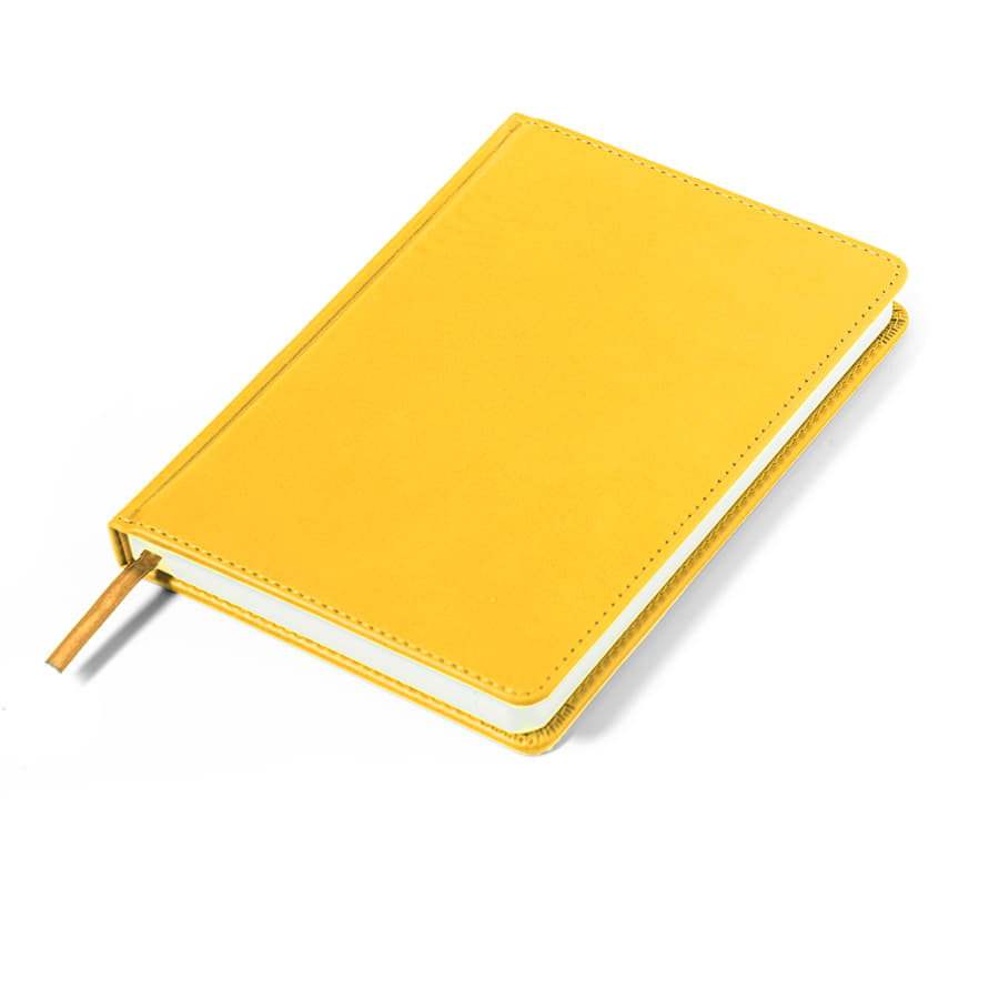 Ежедневник недатированный Campbell, формат А5,  в линейку, желтый-3
