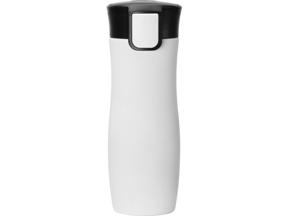 Вакуумная термокружка с кнопкой Streamline, Waterline, soft-touch, белый-4