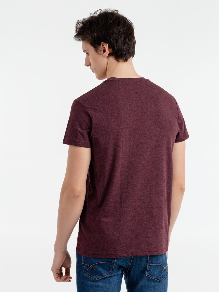 Футболка мужская Regent Fit 150, бордовый меланж-3