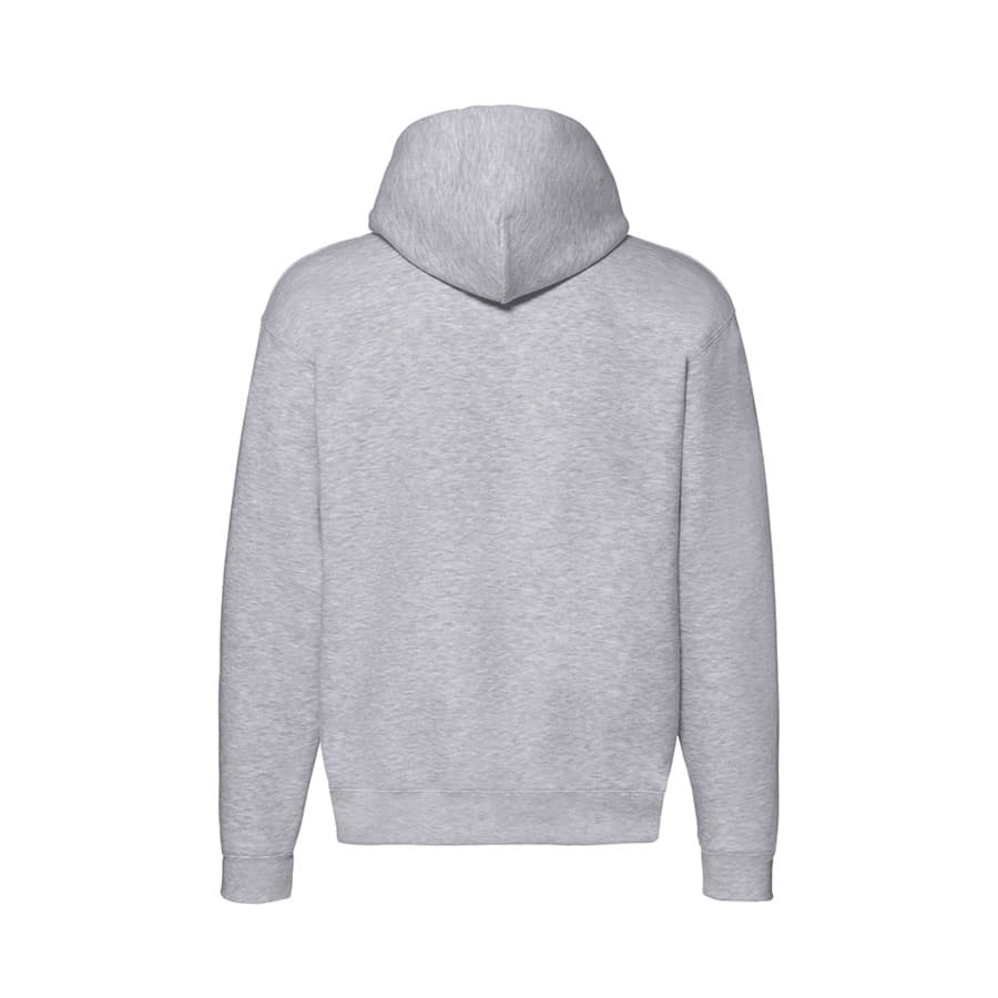 Толстовка с начесом PREMIUM HOODED SWEAT JACKET 280, серый меланж-2