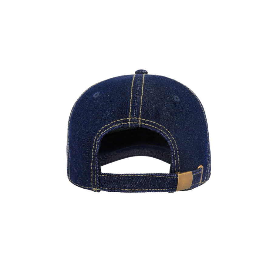 Бейсболка DAD HAT, 6 клиньев, металлическая застежка, джинсовый-5