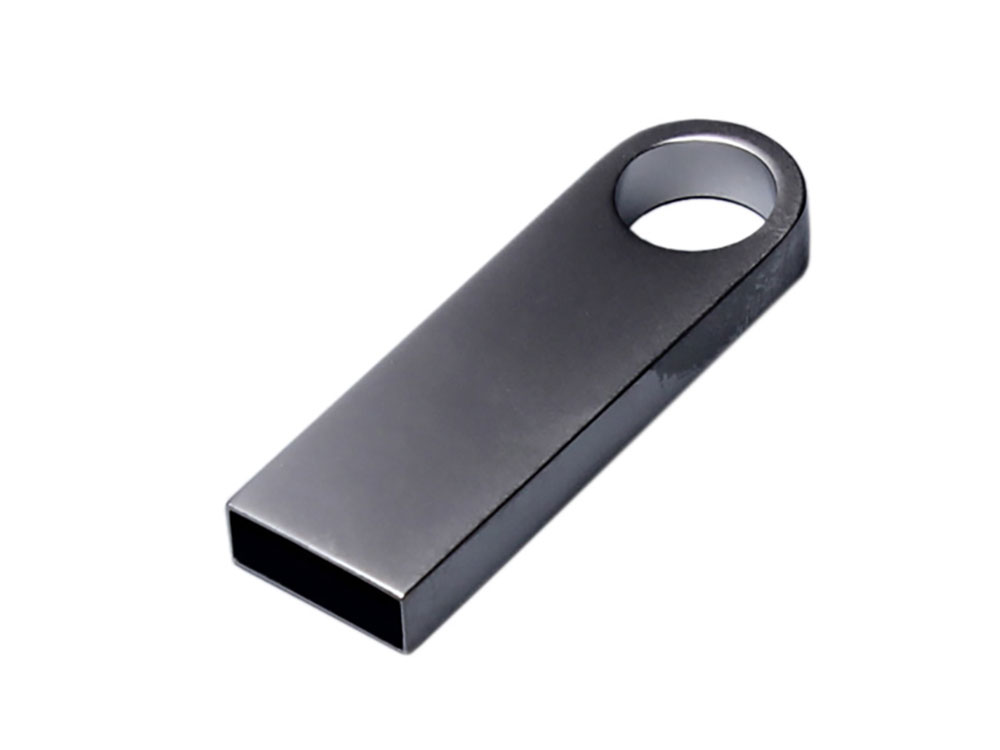 USB 3.0-флешка на 64 Гб с мини чипом и круглым отверстием, серебристый-0