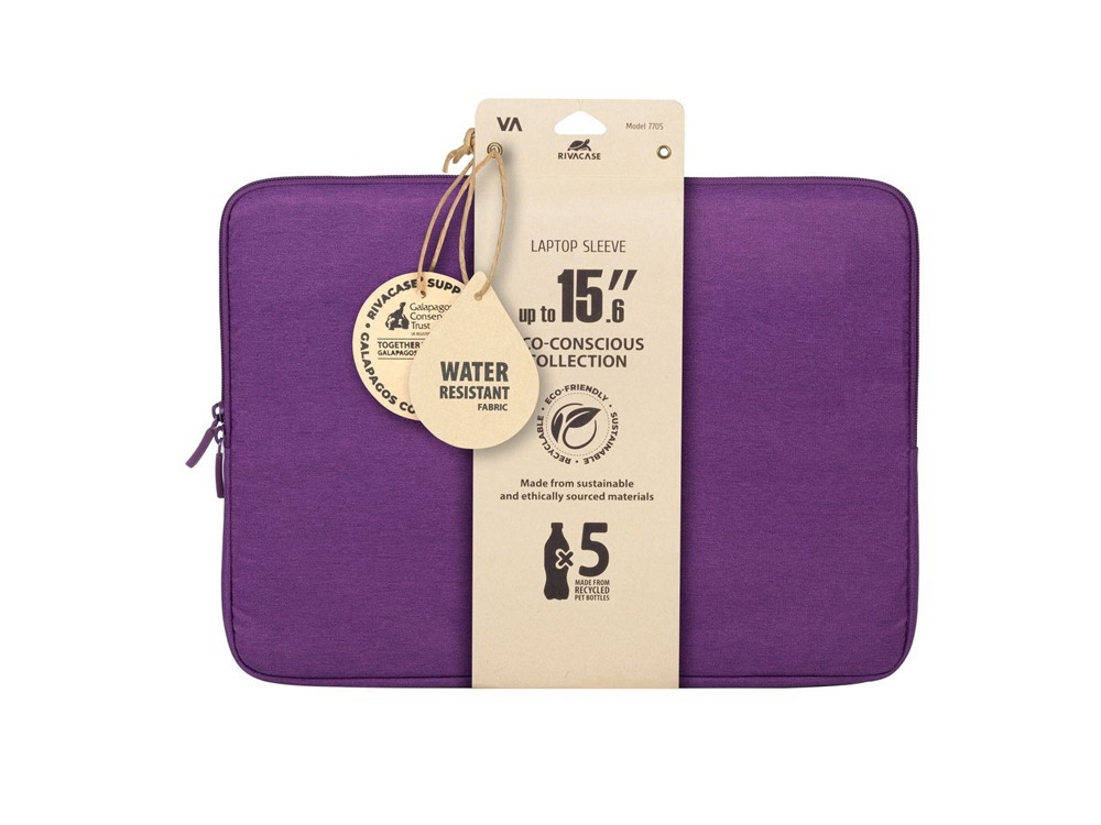 RIVACASE 7705 violet ECO чехол для ноутбука 15.6 / 12-4