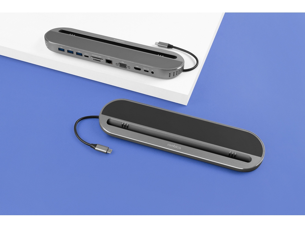 Хаб USB Type-C 3.0 для ноутбуков Falcon, черный-8