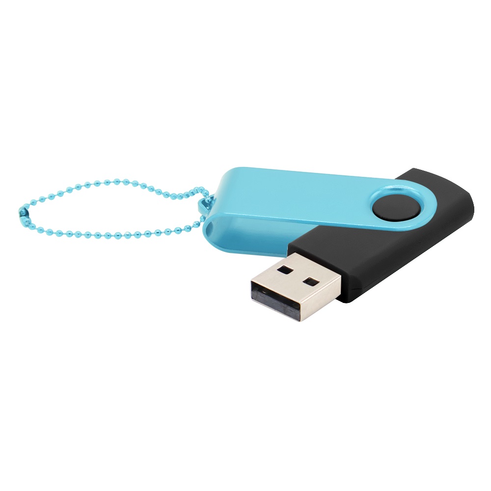 Флешка Designer To Go 2.0 USB 16Gb, Черный/Бирюзовый-0