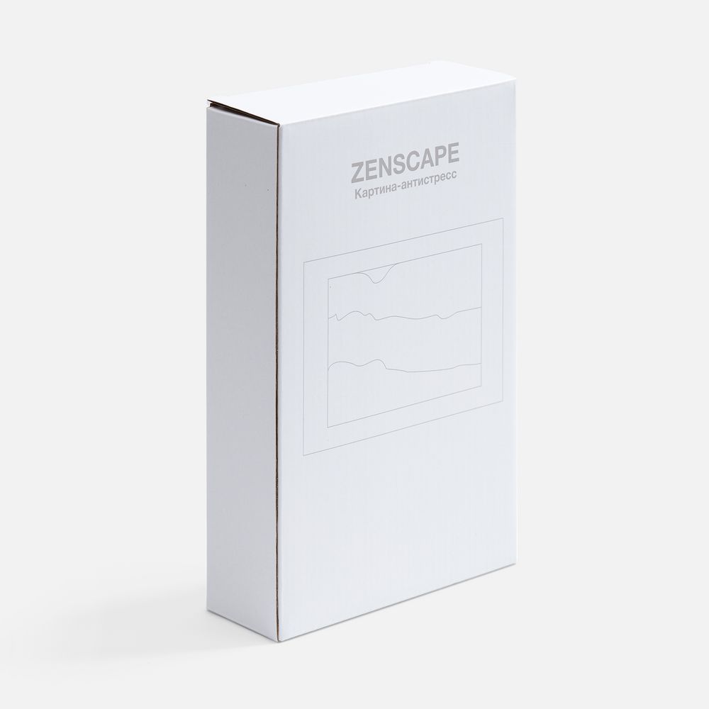 Песочная картина-антистресс Zenscape, белая с синим-6