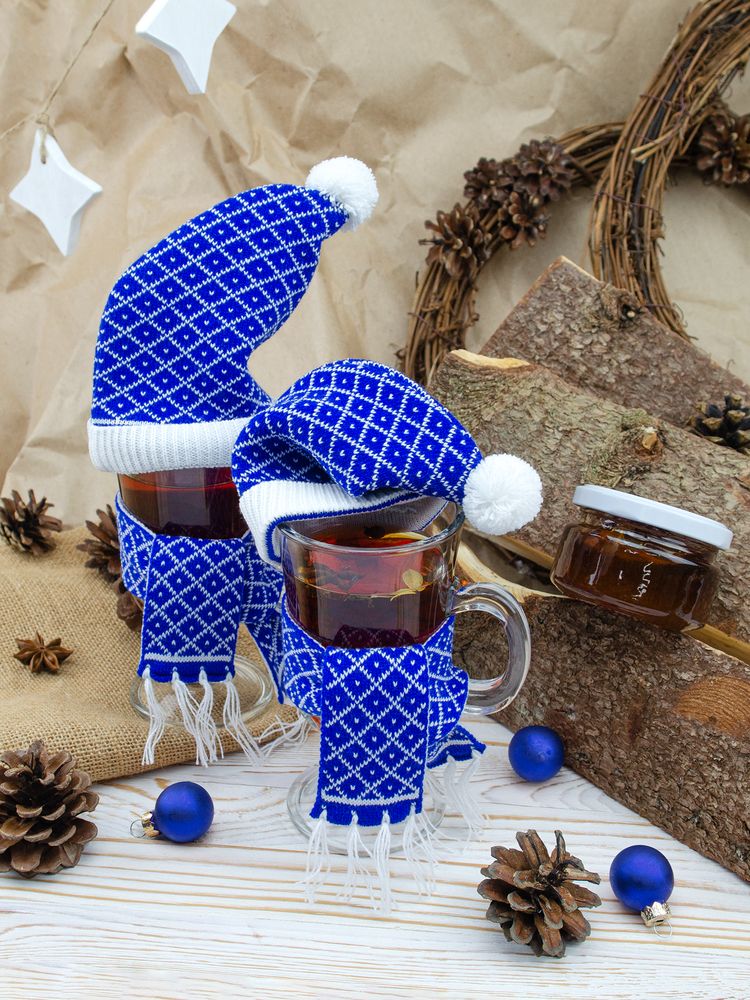 Шапочка на игрушку Dress Cup, синяя-1