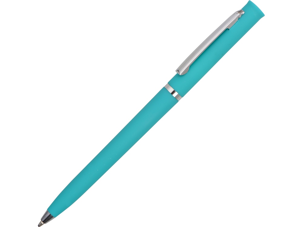 Ручка шариковая Navi soft-touch, голубой-0