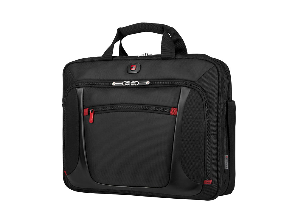 Портфель для ноутбука 15'' WENGER Sensor, черный, полиэстер/ПВХ, 40 x 15 x 33 см, 9 л-0