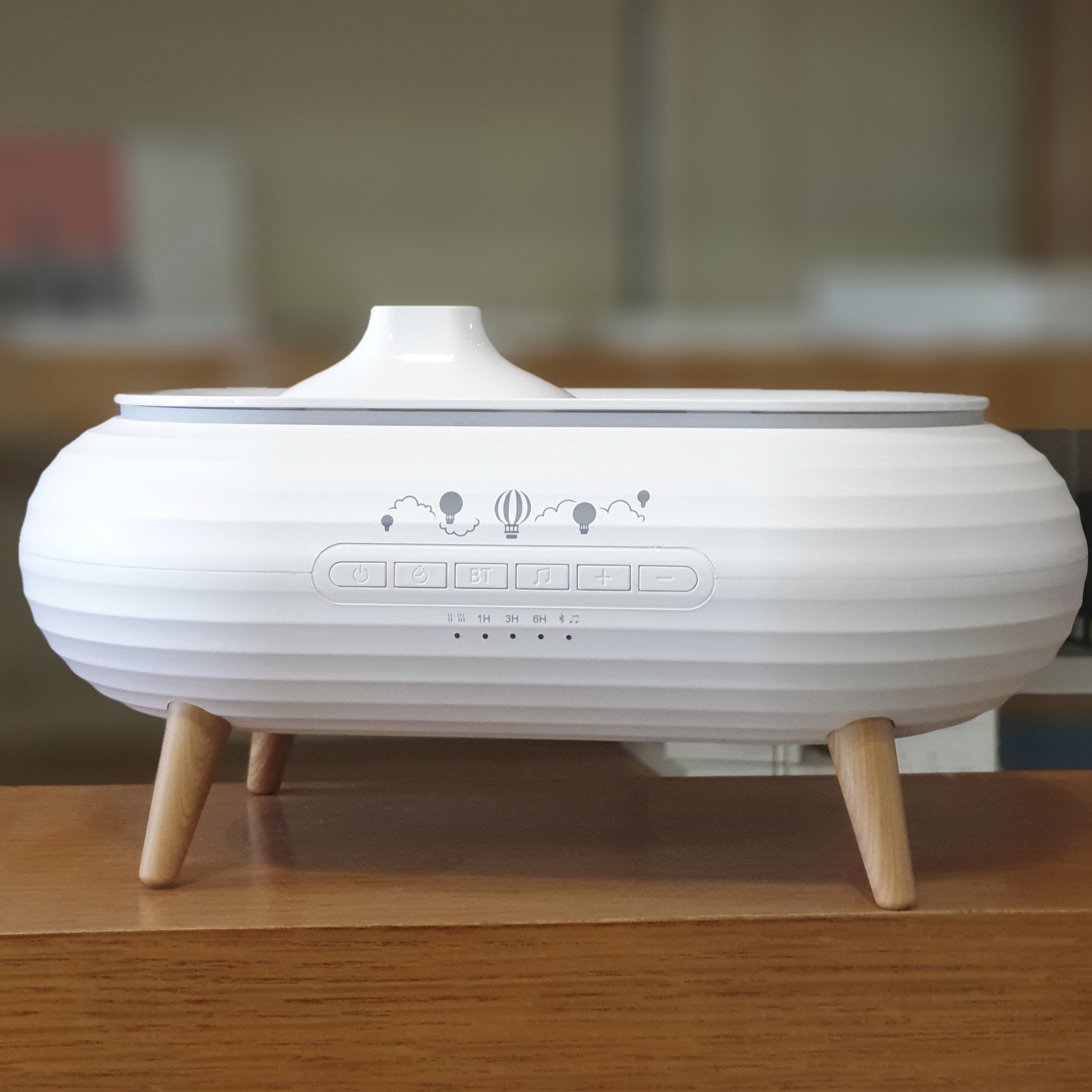 Увлажнитель воздуха "Smart Air" с bluetooth-колонкой, мелодиями и релаксирующими шумами, с подсветкой и ароматизатором-7