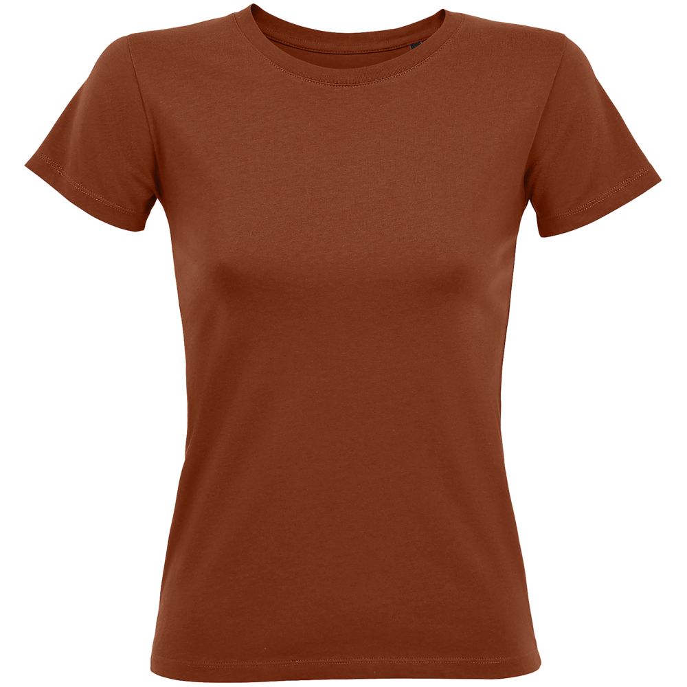 Футболка женская Regent Fit Women, коричневая (терракотовая)-0