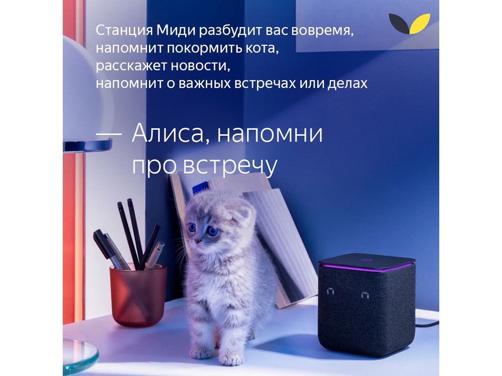 Умная колонка ЯНДЕКС Станция Миди с Алисой, с Zigbee, 24 Вт, цвет: черный (YNDX-00054BLK)-17