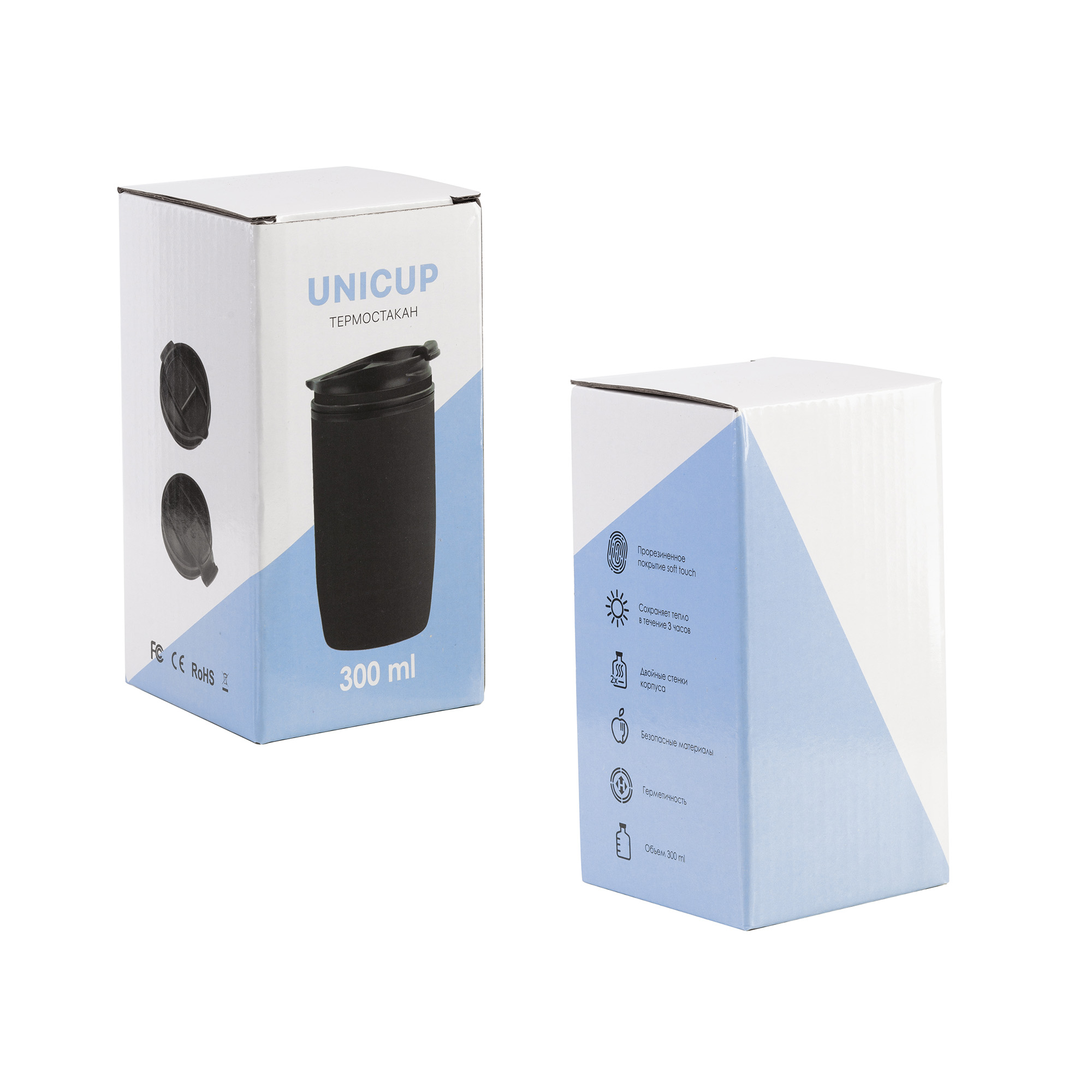 Термостакан "Unicup_Поезд" 300 мл, покрытие soft touch-3