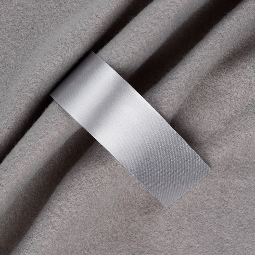 Лента сатиновая Satin 35 XL, серая, 190 см-0