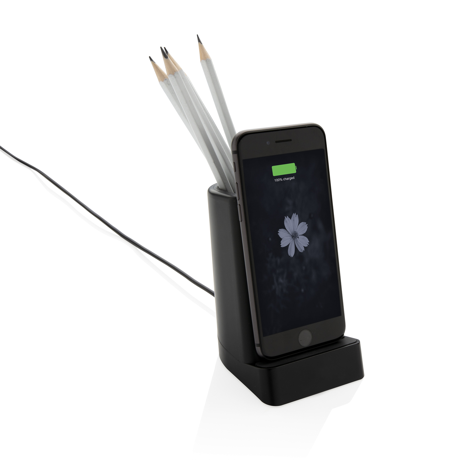 Док-станция Light up для беспроводной зарядки с подставкой для ручек, 5W-5