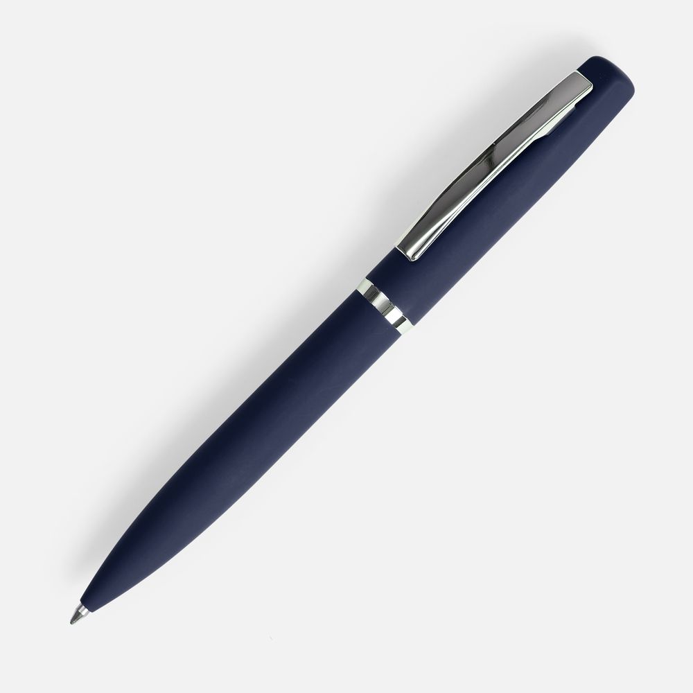 Ручка шариковая Bolt Soft Touch, синяя-0