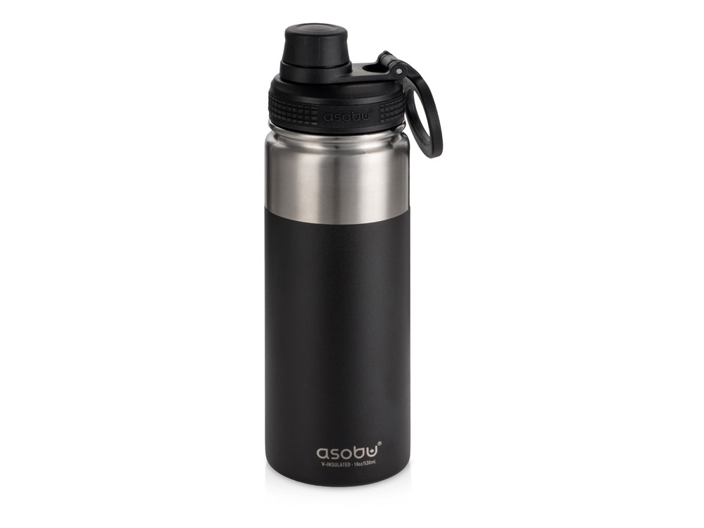 Вакуумная термобутылка ALPINE FLASK, 530 мл, черный-0