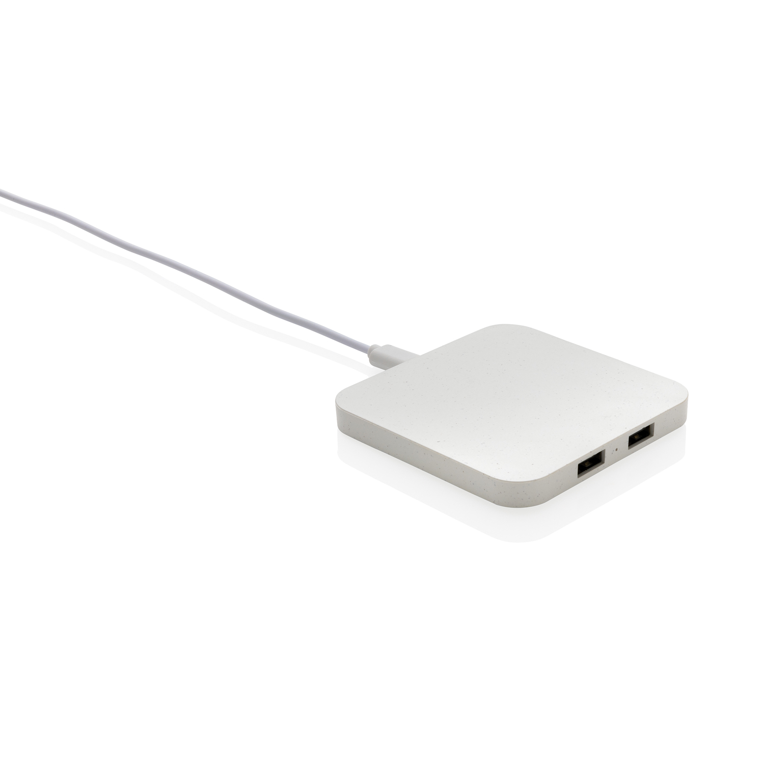 Беспроводная док-станция из переработанного пластика RCS с USB-портами, 10 Вт-0