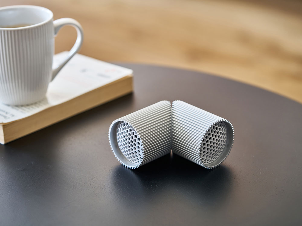 Беспроводная колонка Ray Speaker, серебристый-6