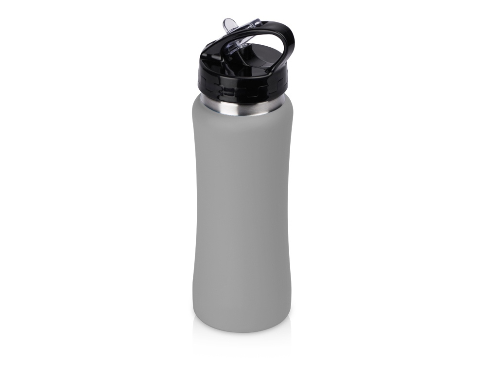 Подарочный набор с бутылкой для воды и повербанком С1, 5000 mAh, серый-4