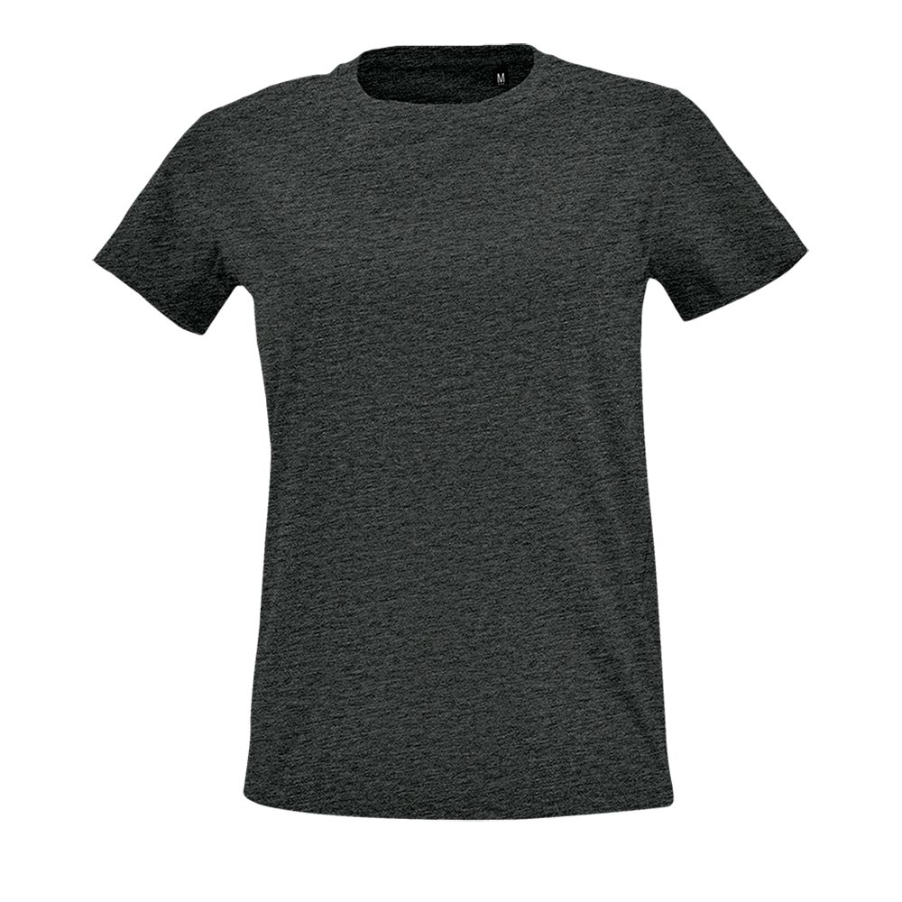 Футболка женская Imperial Fit Women, черный меланж-0