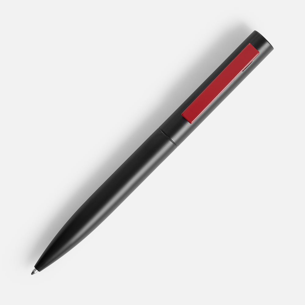 Ручка шариковая Inkolor, черная с красным-2
