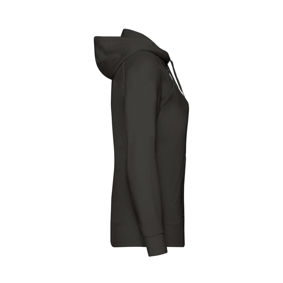 Толстовка женская без начеса LADIES LIGHTWEIGHT HOODED SWEAT 240, черный-3