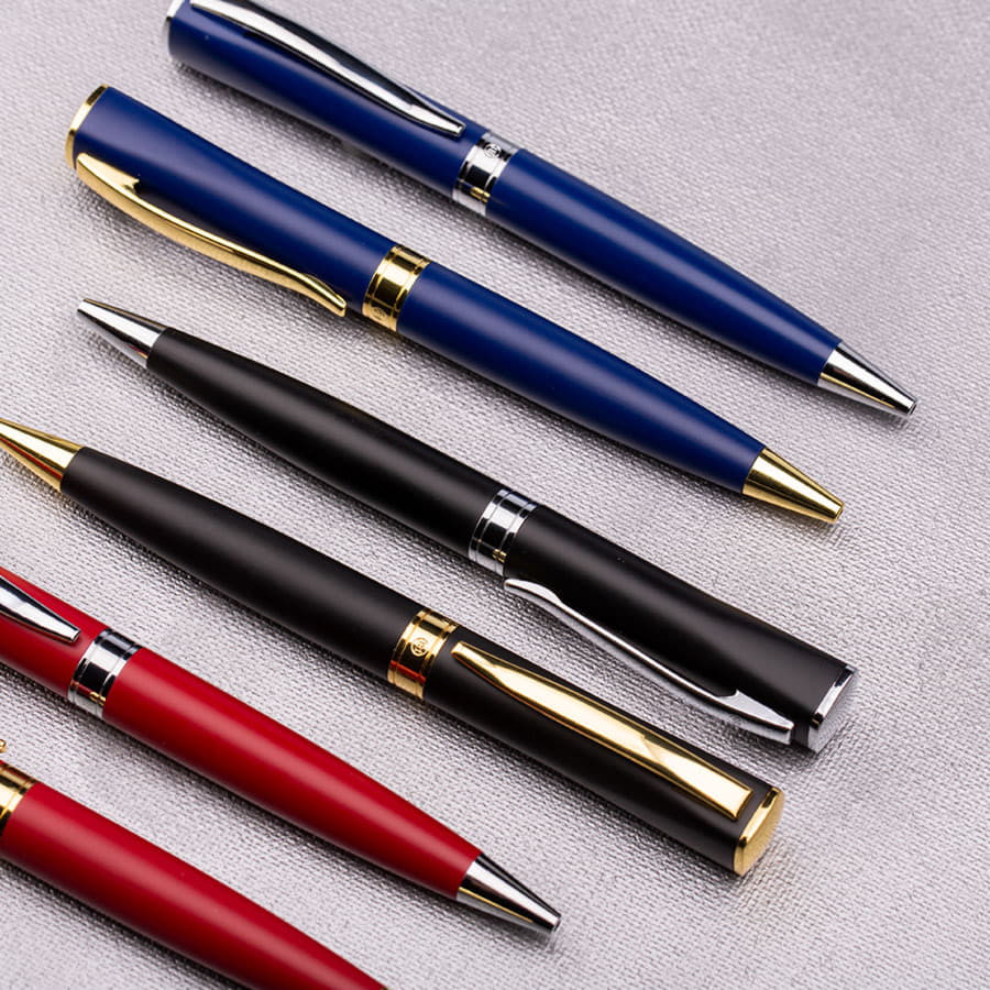 Ручка шариковая WIZARD CHROME, бордовый-2