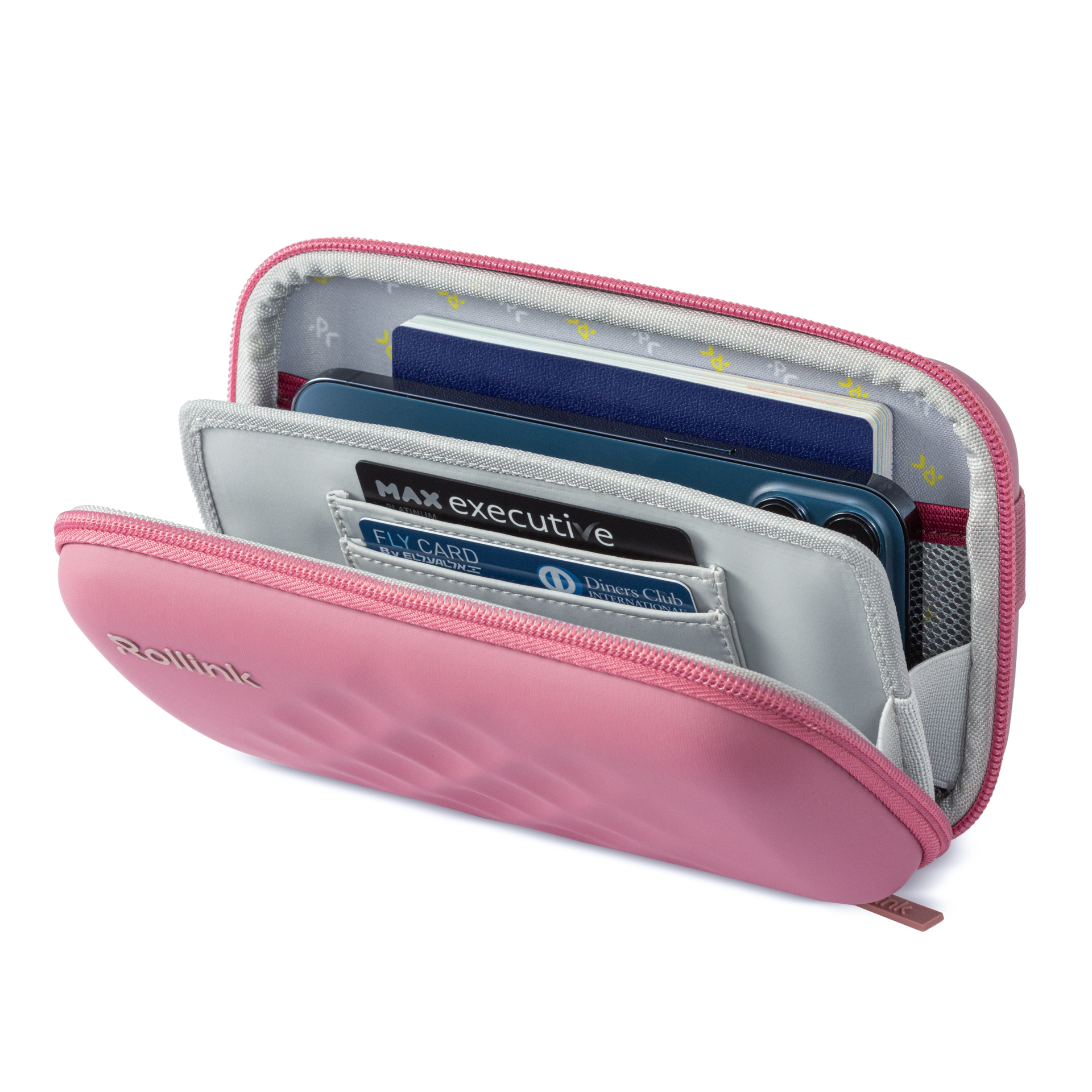 Дорожная сумочка Rollink Mini Bag Tour 21x12x6 см, ярко-розовая-4