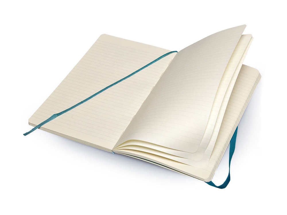 Записная книжка Moleskine Classic Soft (в линейку), Large (13х21см), бирюзовый-3