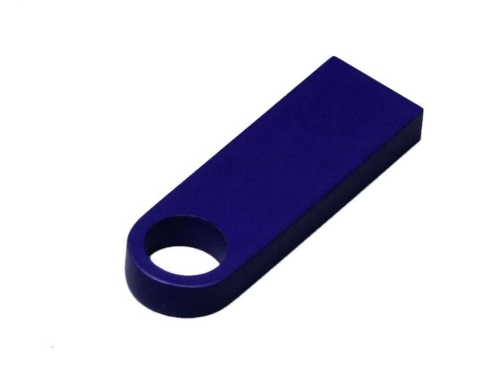 USB 3.0-флешка на 128 Гб с мини чипом и круглым отверстием, синий-2