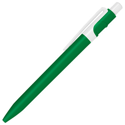 Ручка шариковая пластиковая Ravena Color, Зеленый/Белый-0