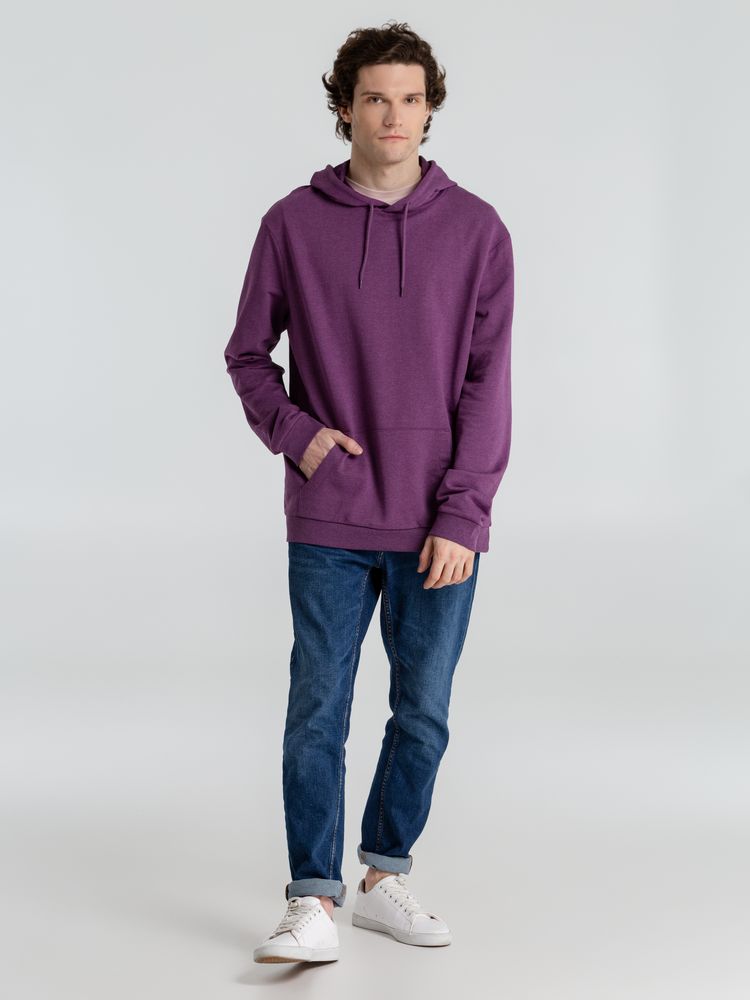 Толстовка с капюшоном унисекс Hoodie, фиолетовый меланж-9