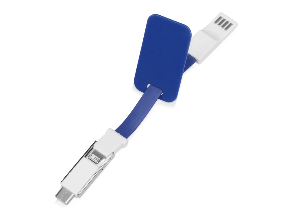 Зарядный кабель 3-в-1 Charge-it, синий-3