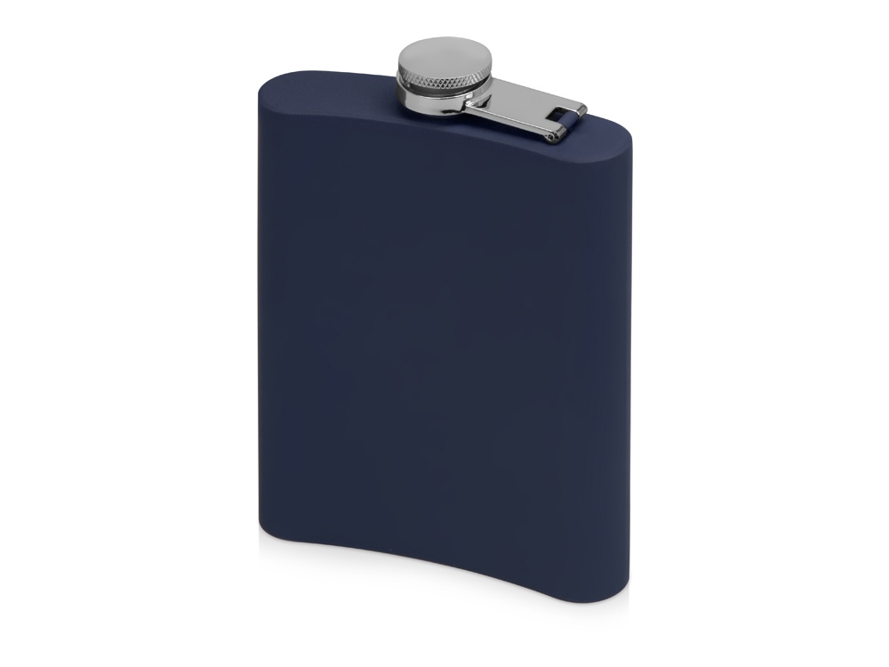 Фляжка 240 мл Remarque soft touch, 201 сталь, синий-1
