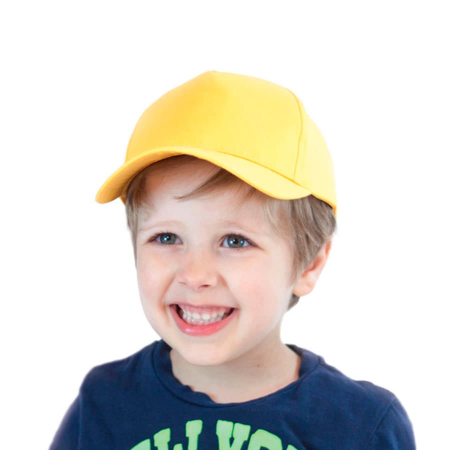 Бейсболка детская KID START FIVE, 5 клиньев, застежка на липучке, красный-1
