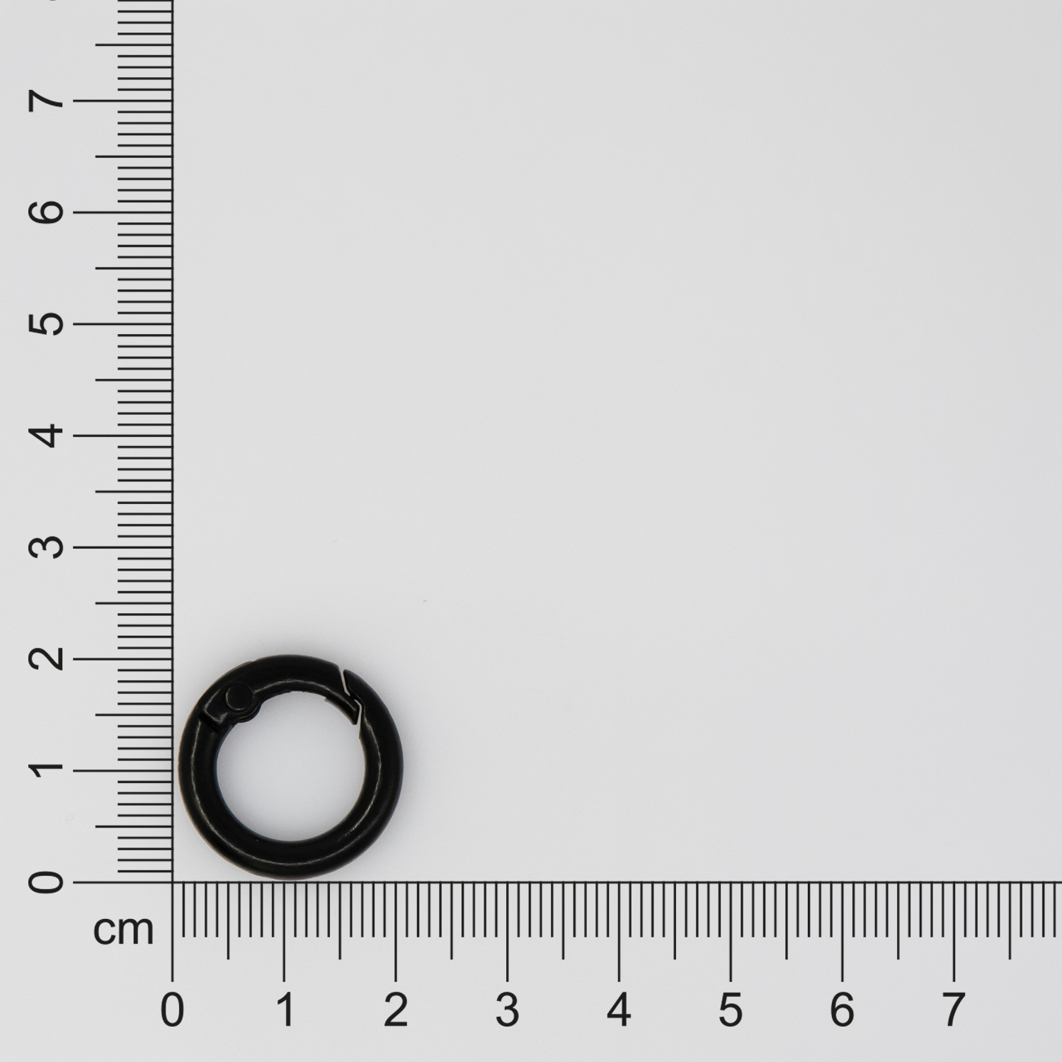 Карабин-кольцо Ring для обвеса, d=2см (черный)-3