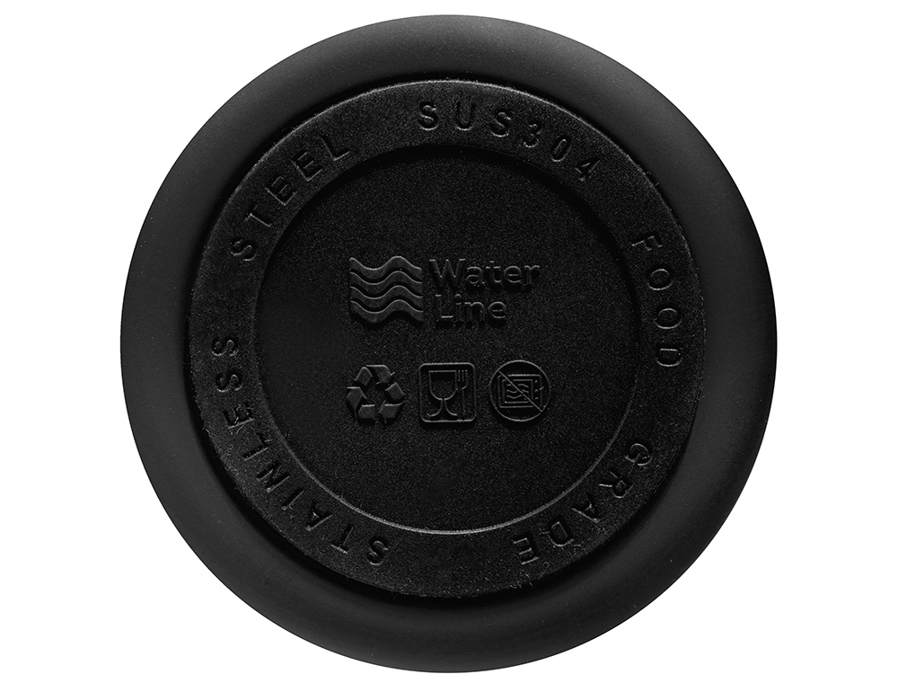 Вакуумная термокружка Waterline c кнопкой Guard, 400 мл, тубус, черный-7