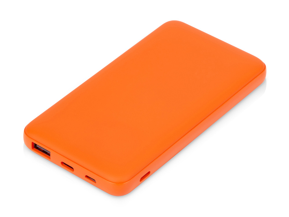 Подарочный набор c кружкой, пластиковой ручкой и повербанком С2, 10000 mAh, оранжевый-3