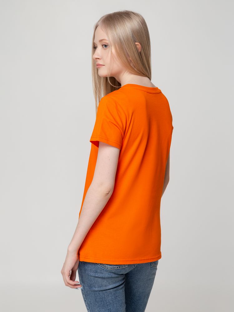 Футболка женская T-bolka Lady, оранжевая-4