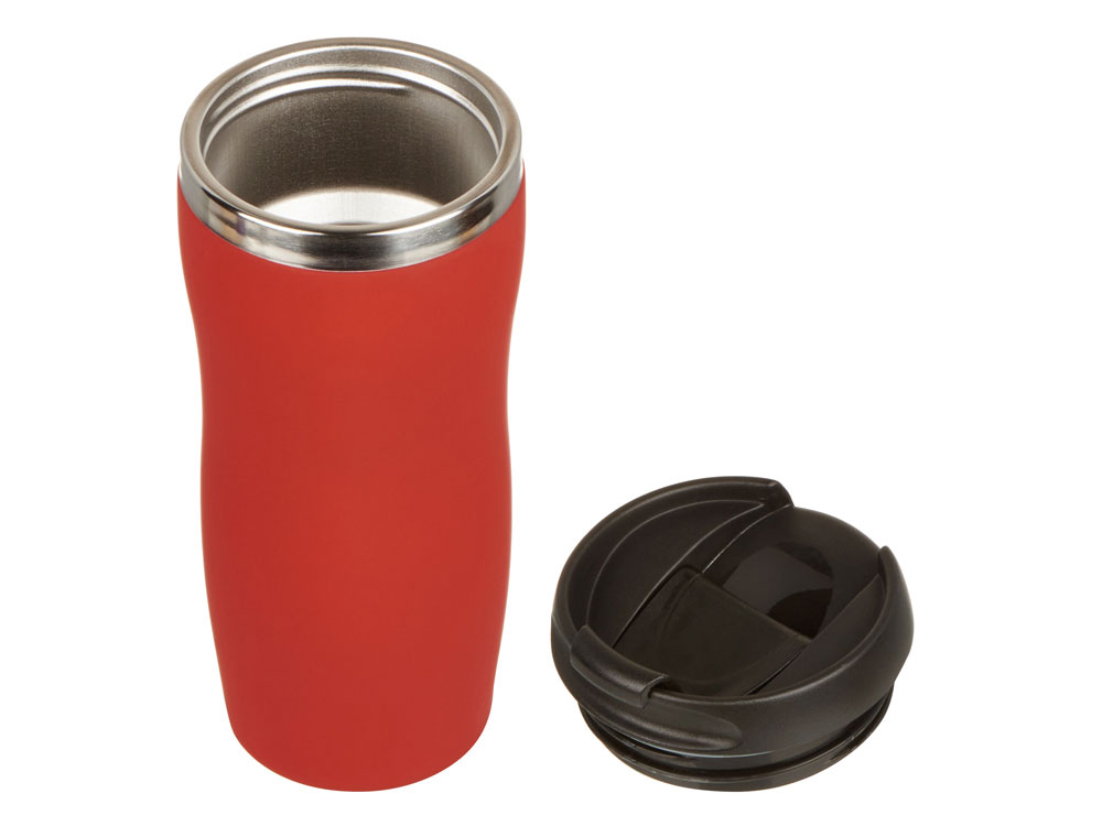 Термокружка Double wall mug C1, soft touch, 350 мл, красный-1