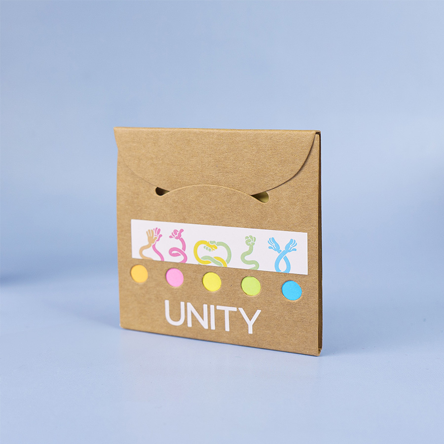 Набор стикеров с клеевым краем UNITY, бежевый-5