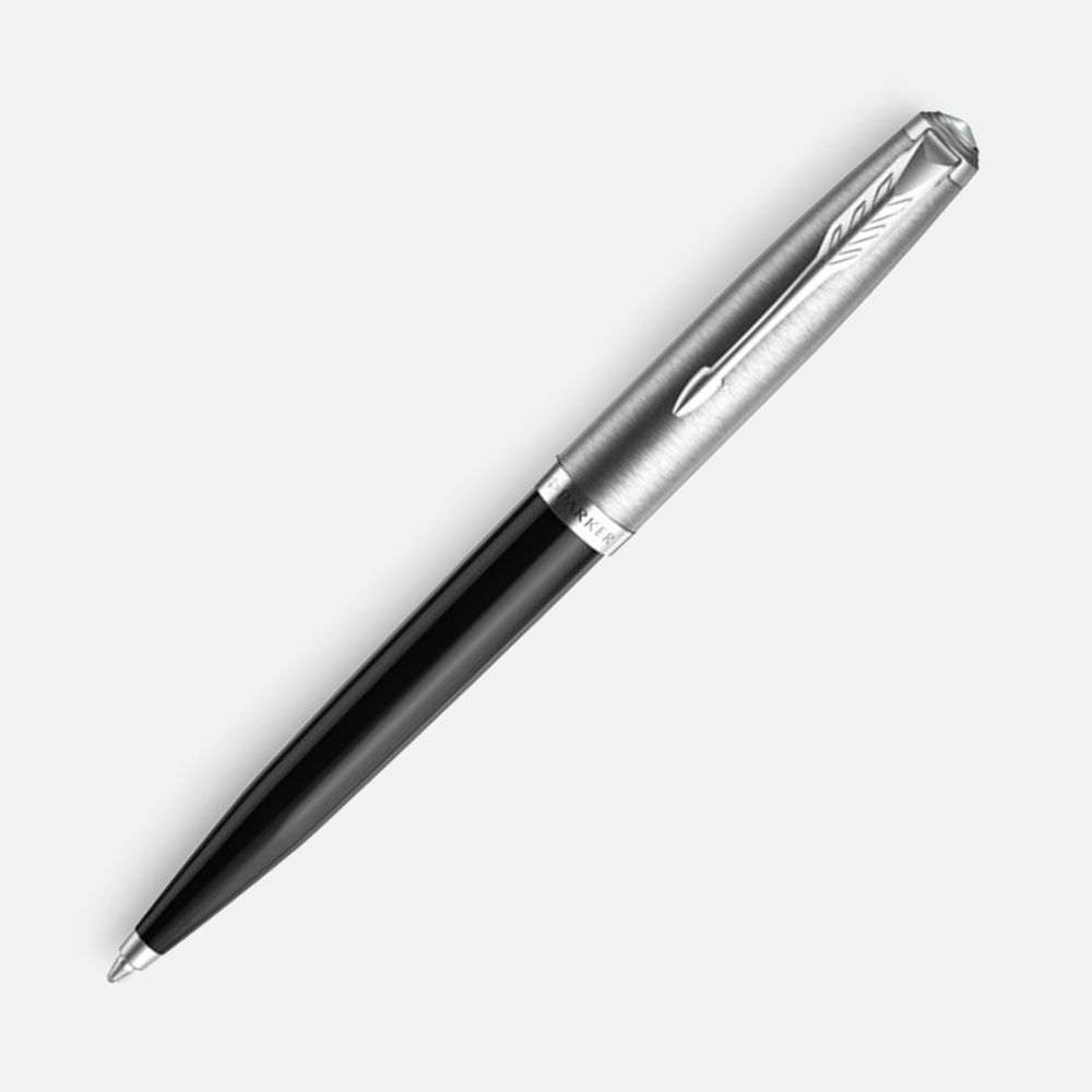 Ручка шариковая Parker 51 Black CT, черная-1
