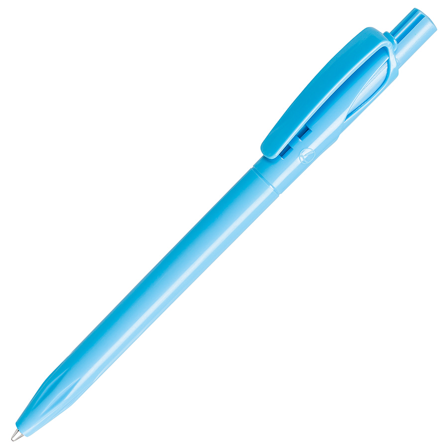 Ручка шариковая TWIN SOLID, голубой лазурный-0